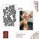 استيكر يد نقش رقم 210