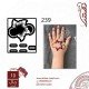 استيكر يد نقش أطفال رقم 239