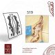 استيكر أقدام نقش رقم 519
