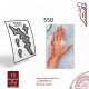 استيكر يد نقش رقم 550