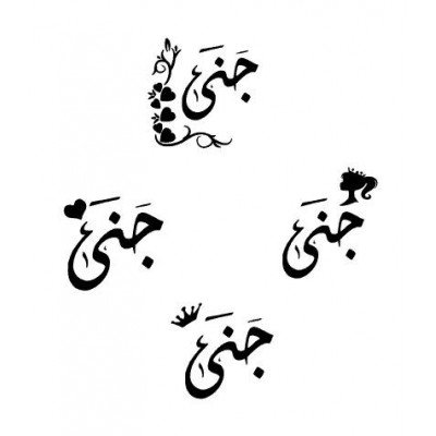 كتابة الكلمات والعبارات والرموز